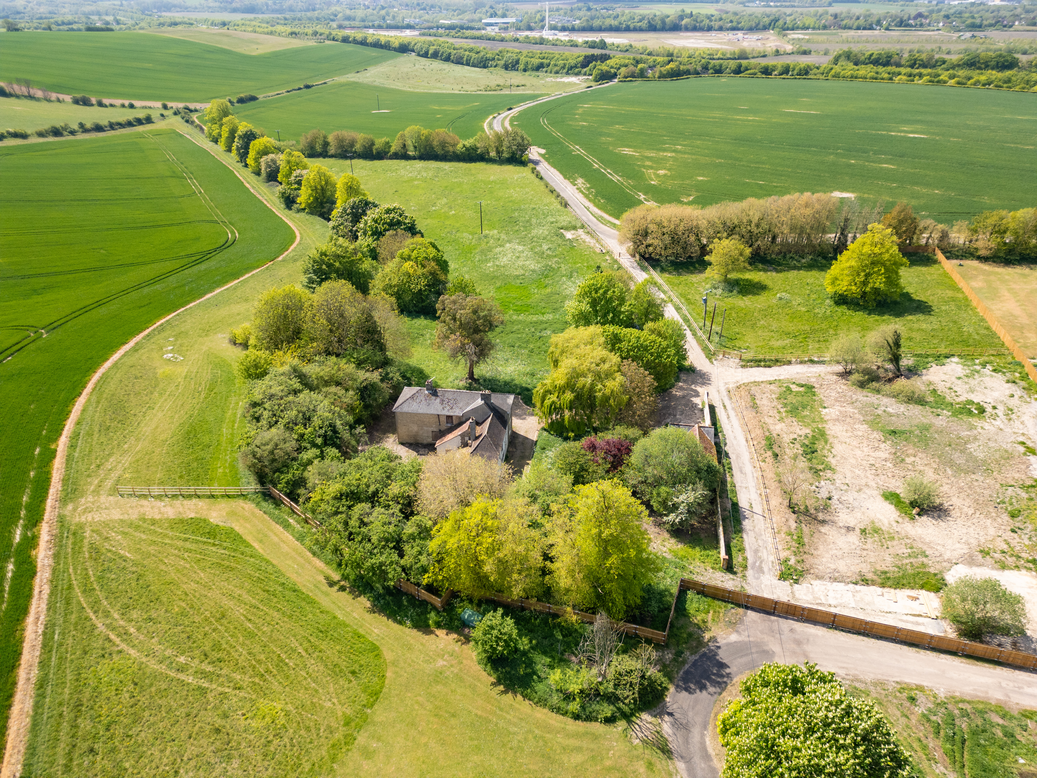 Aerial view of Field Farm House 4